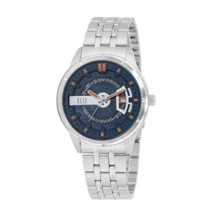 ELIZ ES8810G2SBS SS Case & Band Date Men's Watch