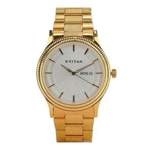 Swiss luxury watch with stainless steel band