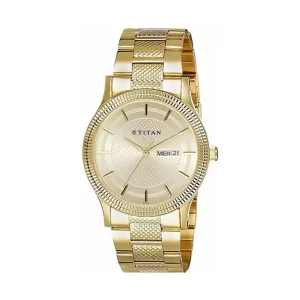 Swiss luxury watch with stainless steel band