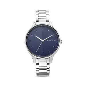 Swiss luxury watch with stainless steel band