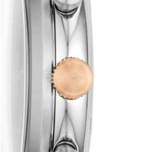 Swiss luxury watch with stainless steel band