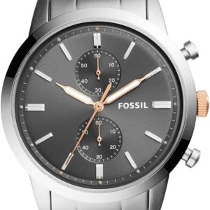 Swiss luxury watch with stainless steel band