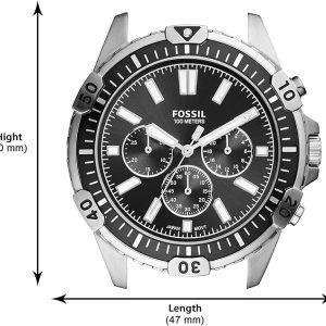 Swiss luxury watch with stainless steel band
