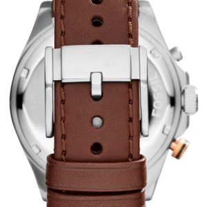 Swiss luxury watch with stainless steel band