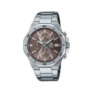 Swiss luxury watch with stainless steel band