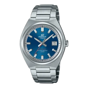 Swiss luxury watch with stainless steel band