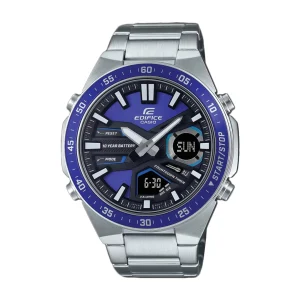 Swiss luxury watch with stainless steel band