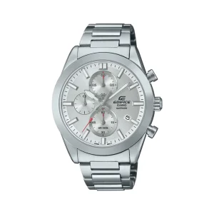Swiss luxury watch with stainless steel band