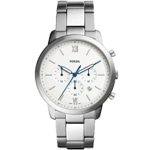 Swiss luxury watch with stainless steel band