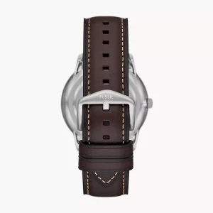 Swiss luxury watch with stainless steel band