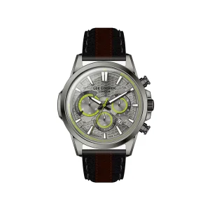 Swiss luxury watch with stainless steel band