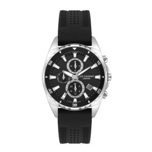 Swiss luxury watch with stainless steel band