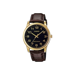 CASIO MTPV001GL-1B LEATHER ANALOG MEN'S WATCH