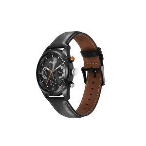 Swiss luxury watch with stainless steel band