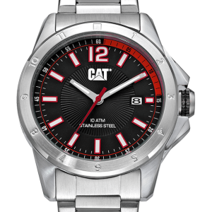 Swiss luxury watch with stainless steel band