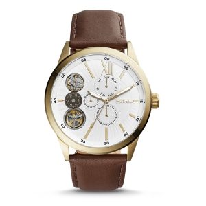 Swiss luxury watch with stainless steel band