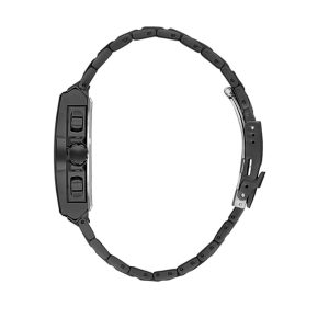 Swiss luxury watch with stainless steel band