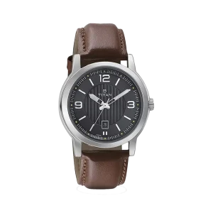 Swiss luxury watch with stainless steel band