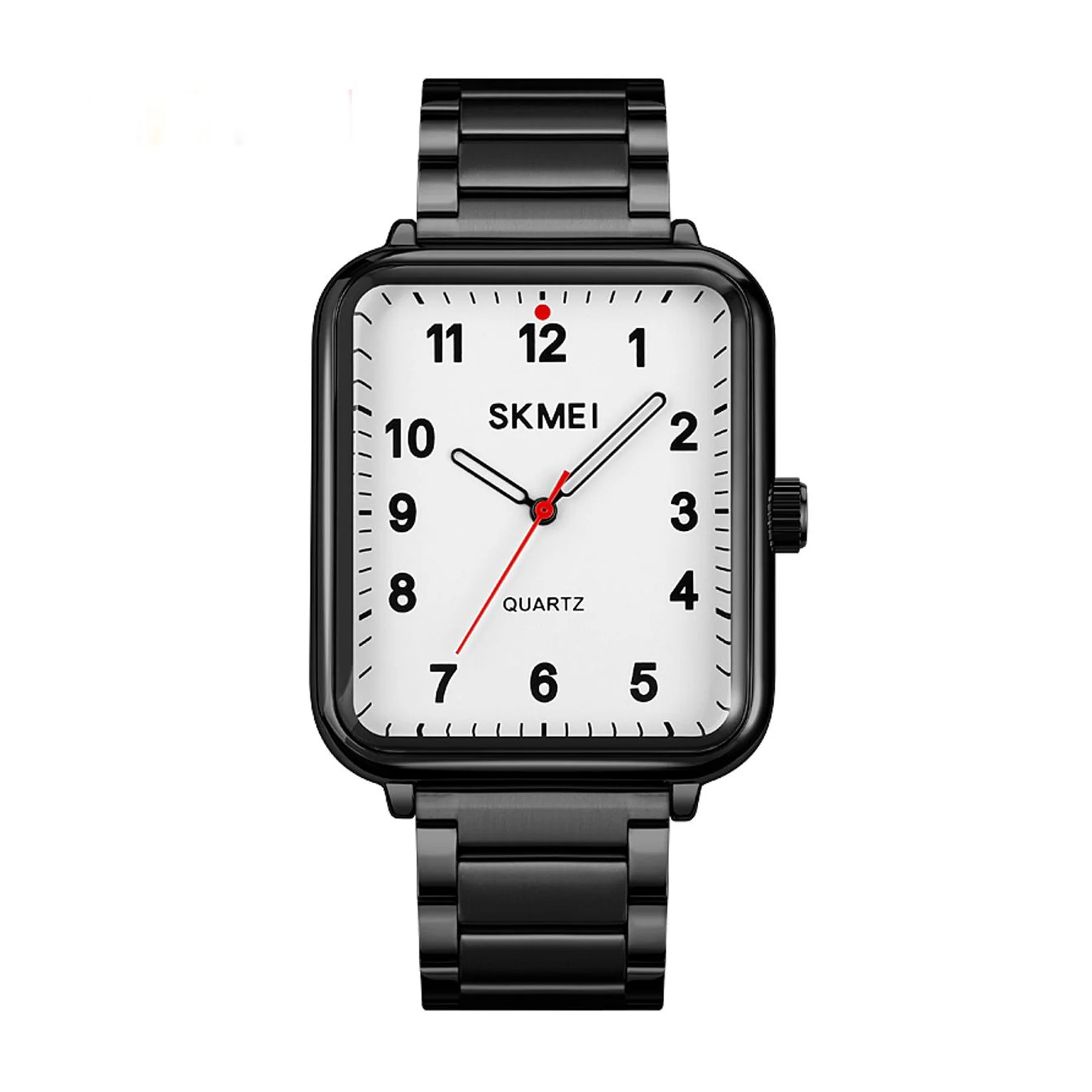 Timezone Oman – Luxury Watches, Swiss Timepieces & Smartwatches SKMEI 1954 Casual Elegant Rectangle Dial Shape Stainless Steel Men Quartz Watch