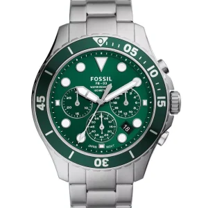 Swiss luxury watch with stainless steel band