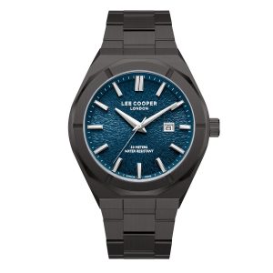 Swiss luxury watch with stainless steel band