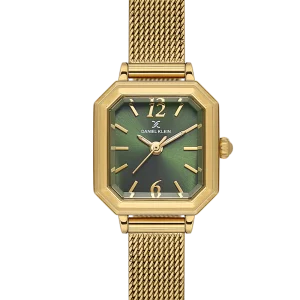 Swiss luxury watch with stainless steel band