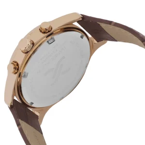 Swiss luxury watch with stainless steel band