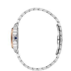 Swiss luxury watch with stainless steel band