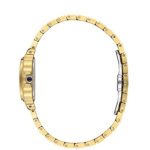 Swiss luxury watch with stainless steel band