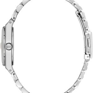 Swiss luxury watch with stainless steel band