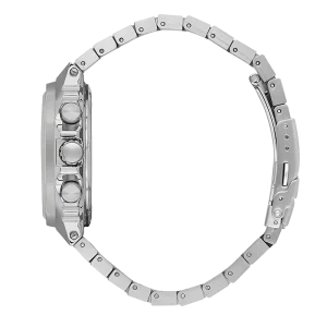 Swiss luxury watch with stainless steel band