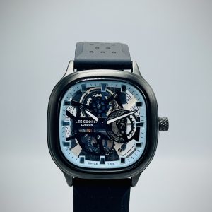 Swiss luxury watch with stainless steel band