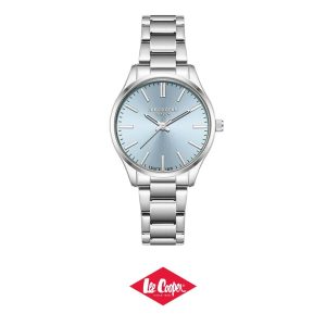 Swiss luxury watch with stainless steel band