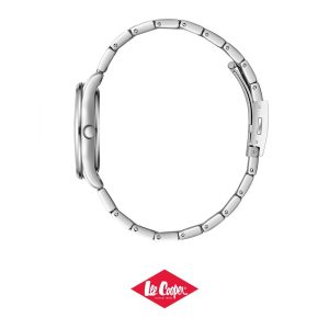 Swiss luxury watch with stainless steel band