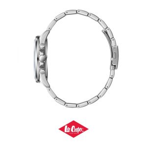 Swiss luxury watch with stainless steel band