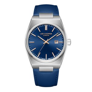 Swiss luxury watch with stainless steel band