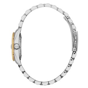 Swiss luxury watch with stainless steel band