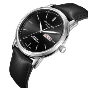 Swiss luxury watch with stainless steel band