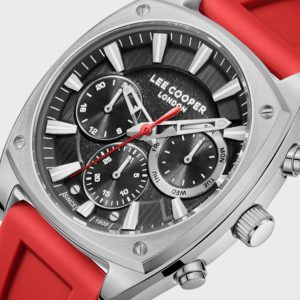 Swiss luxury watch with stainless steel band