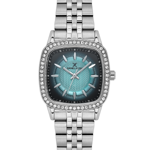 Swiss luxury watch with stainless steel band