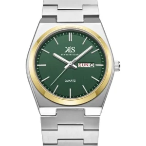 Swiss luxury watch with stainless steel band