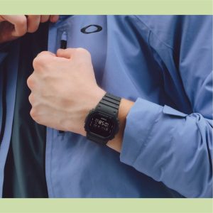 Swiss luxury watch with stainless steel band