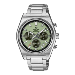 Swiss luxury watch with stainless steel band