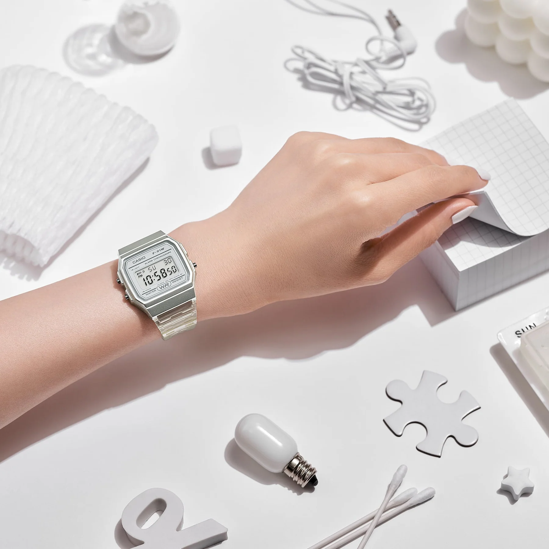 Timezone Oman – Luxury Watches, Swiss Timepieces & Smartwatches CASIO F91WS-7D - Image 3