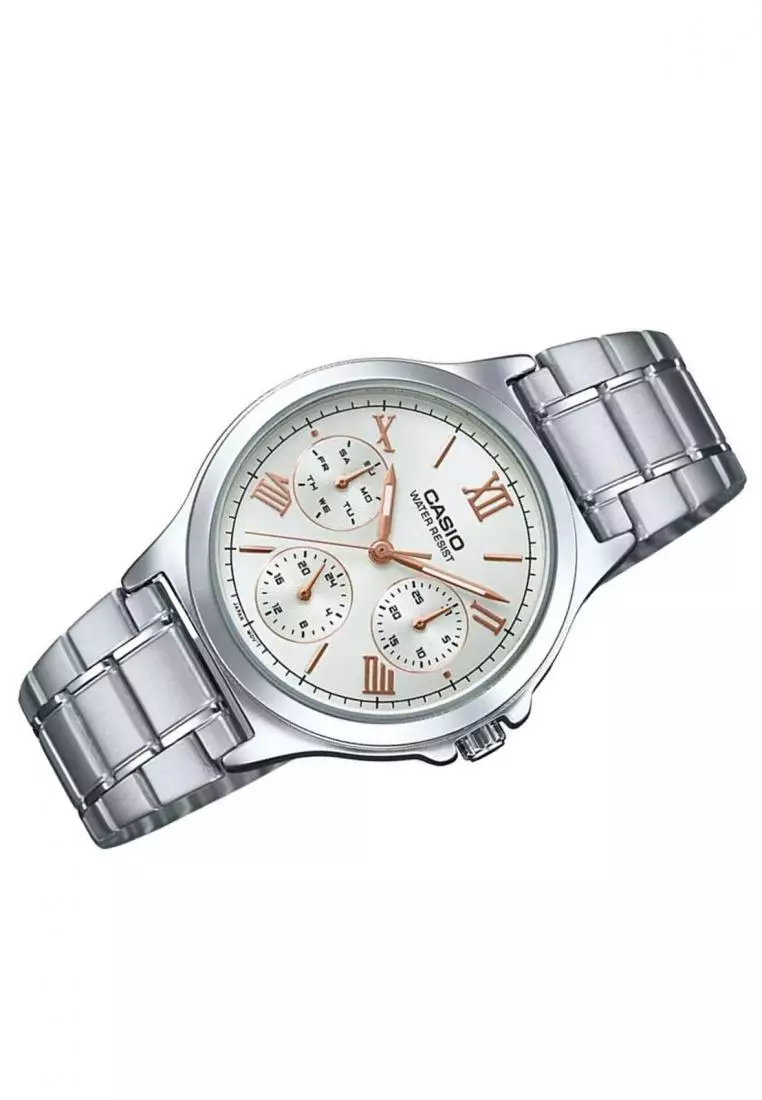 Timezone Oman – Luxury Watches, Swiss Timepieces & Smartwatches CASIO LTPV300D-7A2 LADIES WATCH - Image 2