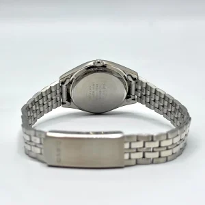 Swiss luxury watch with stainless steel band