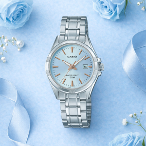 Swiss luxury watch with stainless steel band