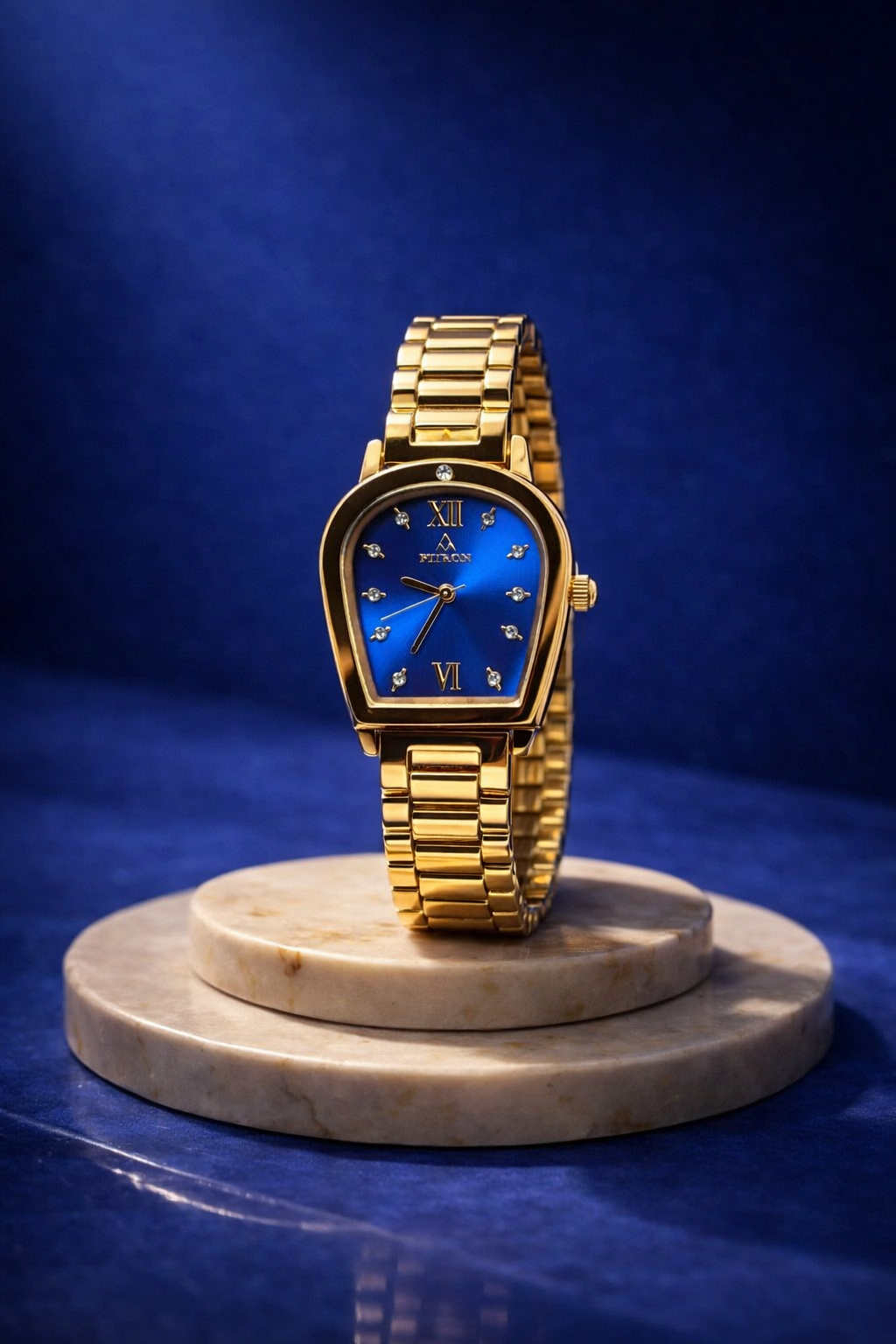 Timezone Oman – Luxury Watches, Swiss Timepieces & Smartwatches FITRON 6072 BLUE DIAL LADIES WATCH