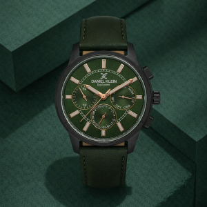 Swiss luxury watch with stainless steel band