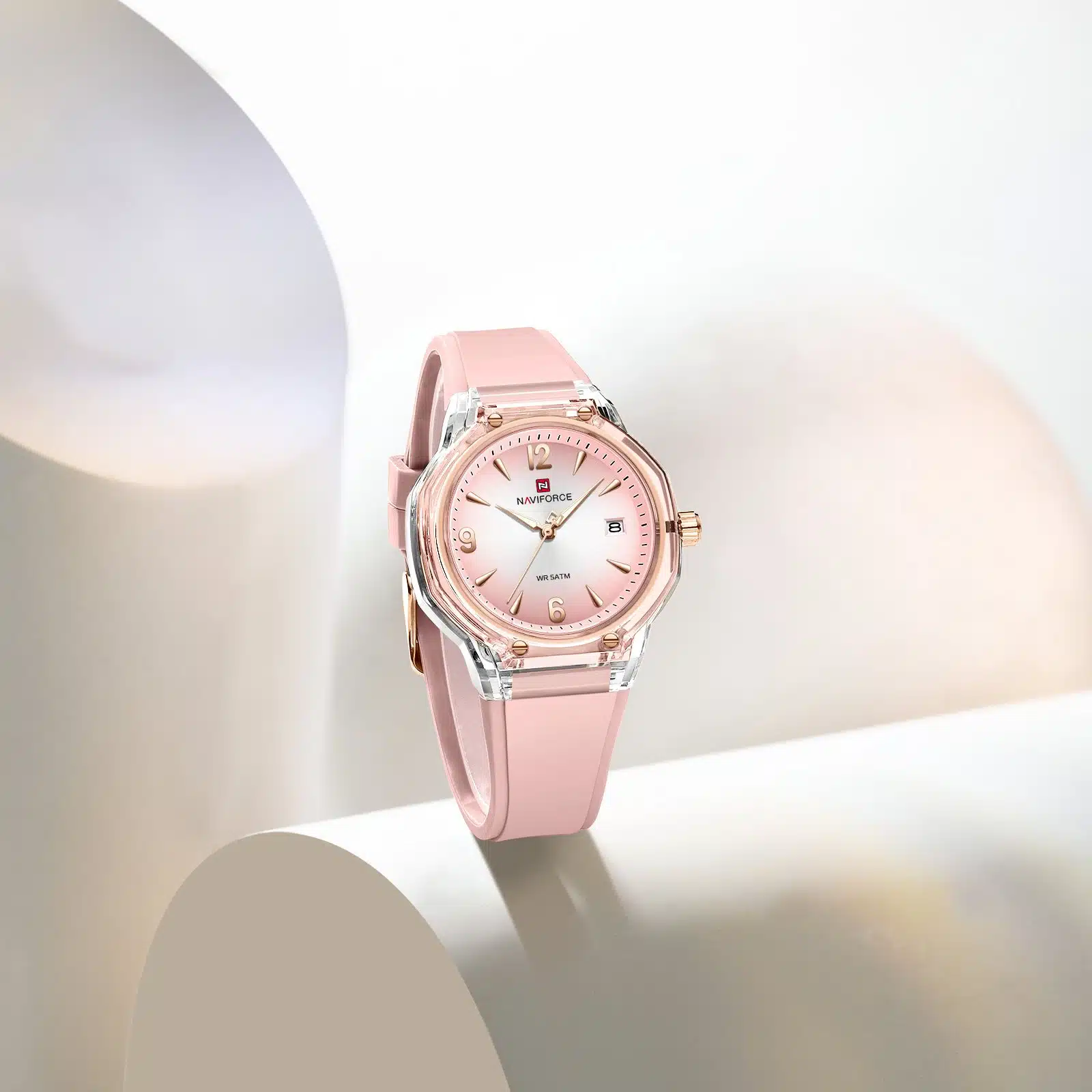Timezone Oman – Luxury Watches, Swiss Timepieces & Smartwatches NAVIFORCE NF6110 LADIES WATCH - Image 2